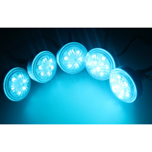 45mm Full-Color Running Water 6points Cabochon Rgb Led Lamps 24v